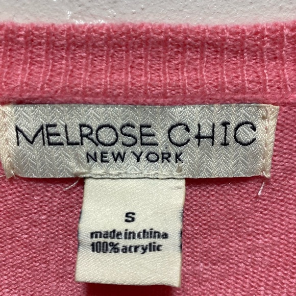 MELROSE CHIC Pink Button-Up Cardigan like new - Picture 4 of 5